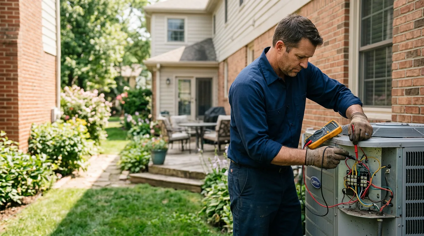 HVAC technician working near Willard, NY